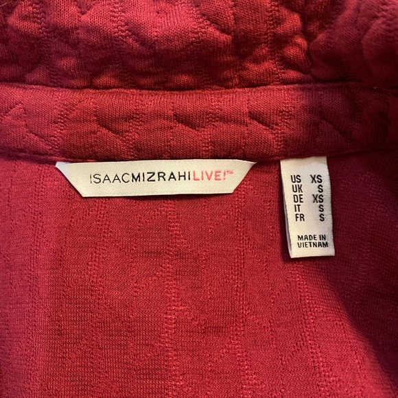 Isaac Mizrahi quilted moto style jacket. Size XS - Picture 10 of 13